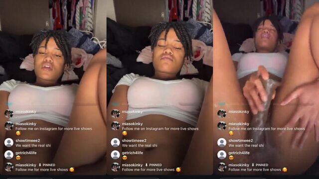 I'm a slutty Instagram model doing a live show for my followers