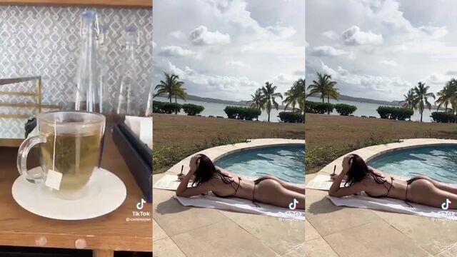 Cami Mayan shows her big ass and huge tits on Instagram