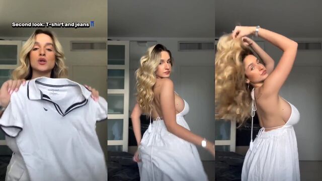 The hottest Israeli slut with huge natural saggy boobs you have ever seen