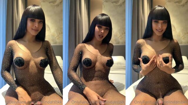 Big cock jerking with hot shemale porn star