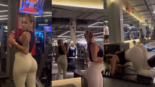 Hot TikTok star Lara Jucah strips and dances in her sexy biquíni