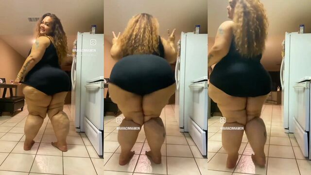 Thick Latina twerks her fat ass with buttplug in a steamy display