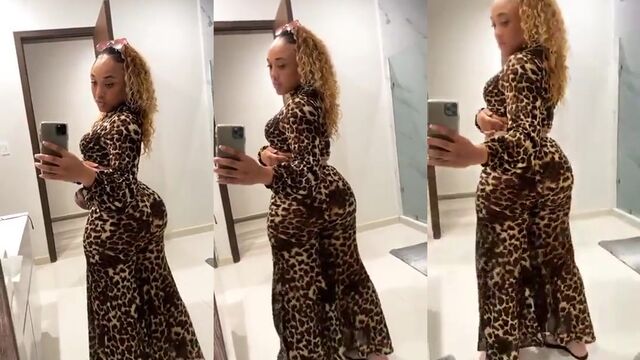 Big Booty Redbone Ebony Oiled and Twerking, a sight to behold!