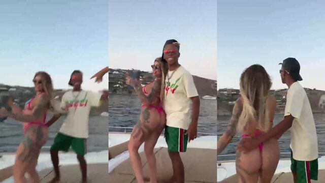 A safada sentou gostoso na lancha