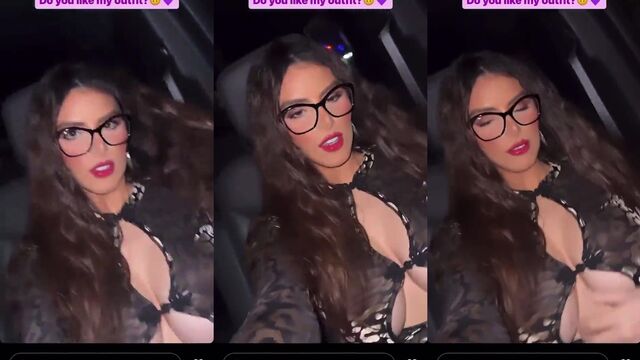 Busty IG model gets her big tits covered with cum
