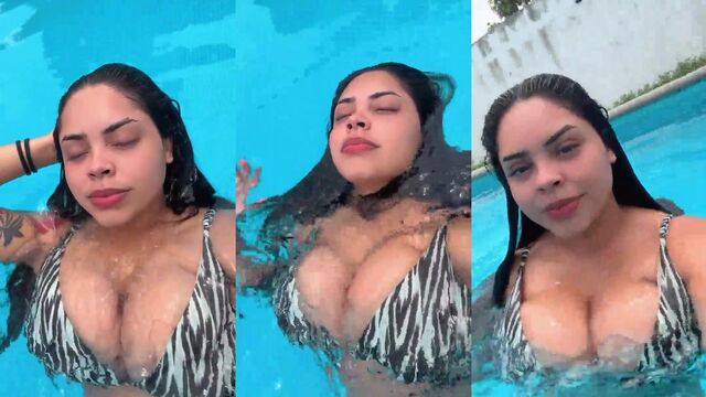 Busty Latina icon Andrea Garcia showing off her huge tits on Instagram