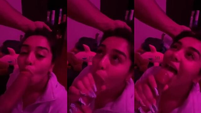 A Latina with big tits does a blowjob and gets fucked hard
