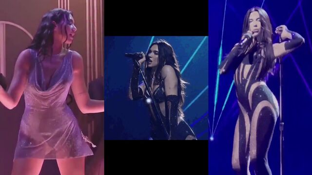 Hot singer Dua Lipa fucks with two guys at once in steamy JOI scene