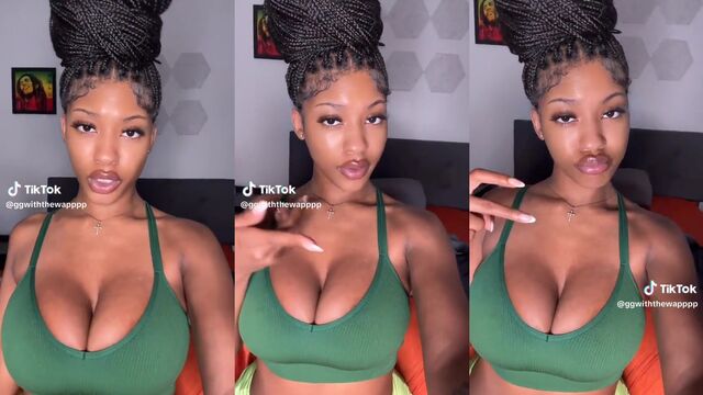 A bigtits model has a hot and sexy body