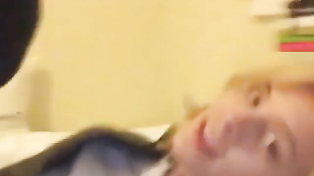 Hot Russian babe with big boobs gets her mouth filled