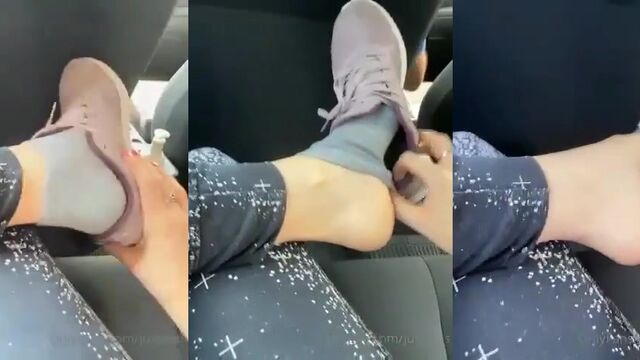 Skinny Mexican feet with a rich, beautiful touch