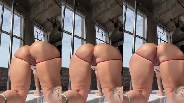 I saw a Latina slut with a huge ass riding a big cock