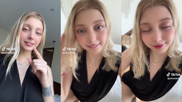 A huge hairy pussy FLASH during streaming outfits try on haul on TikTok