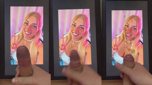 German influencer gets her pussy filled with cum by fans