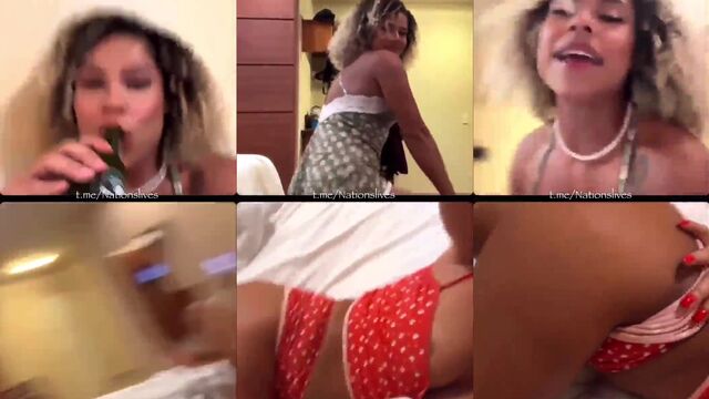 A very gostosa rabuda enjoying herself with a lot of tesao