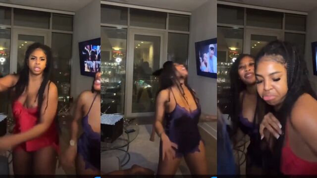 Drea Nicole’s fat ass bounces on a dildo in a super slow motion video