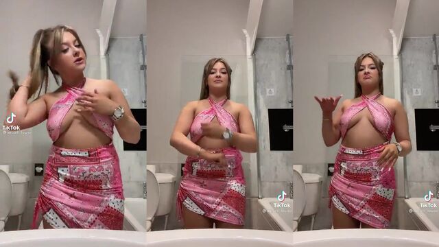 A dirty British chav girl gets her pussy wet in a steamy session