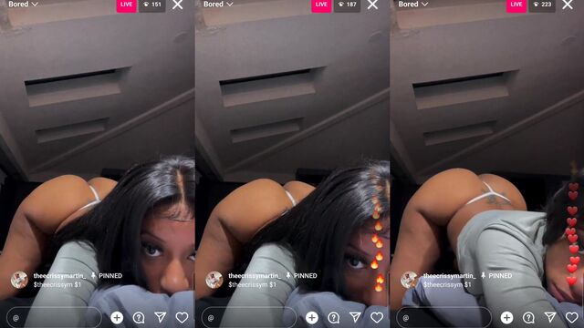 I saw this juicy ass on IG LIVE and I lost it