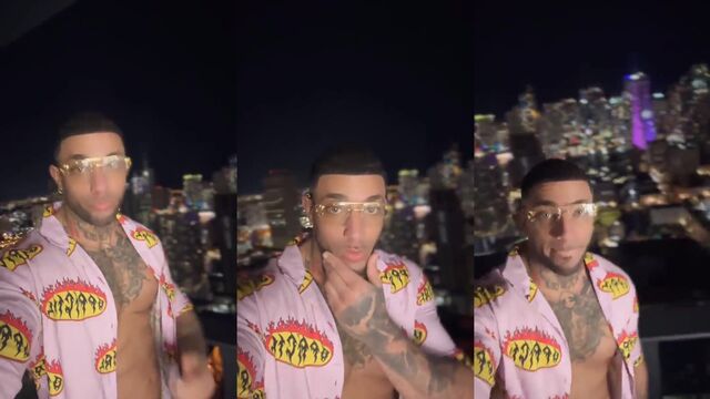 A singer showcases his nude body and bulge on OnlyFans gay