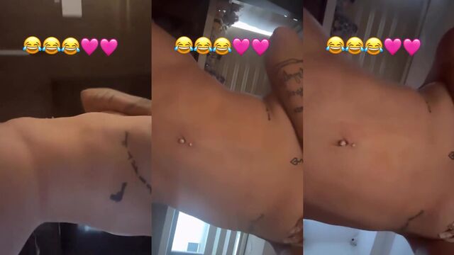 Hot transsexual Bellakath shows off her big boobs and sexy ass