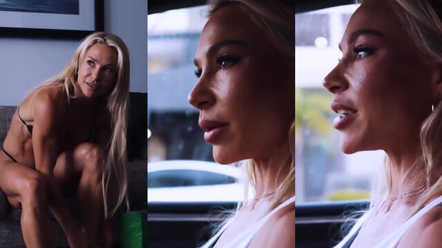 Fitness girl Hattie Boyde has a perfect body and muscles