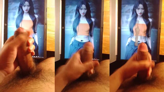 I Masturbate and Cum while watching a Vietnamese beauty have sex