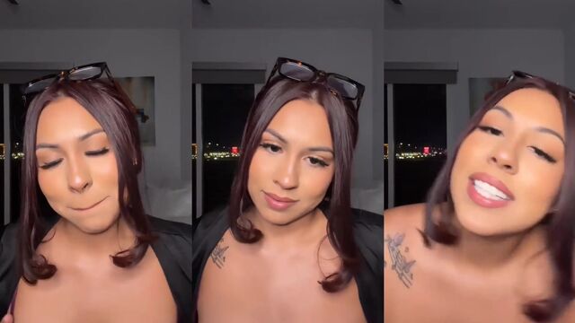 A girl had a nip slip while she was streaming on Tiktok