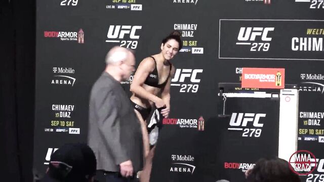 Fit and strong Argentine girl demonstrates her skills