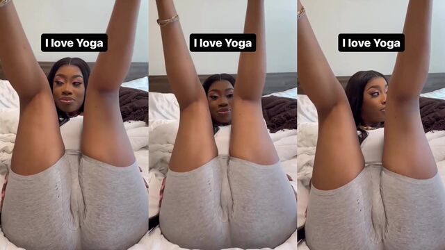 Ebony teen moore sneaks in her mom’s house to fuck
