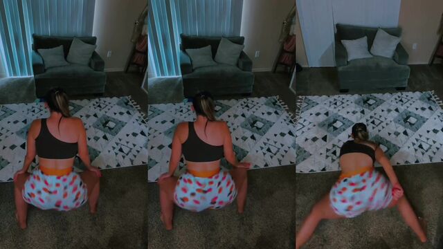 Phat ass PAWG shaking her booty on TikTok