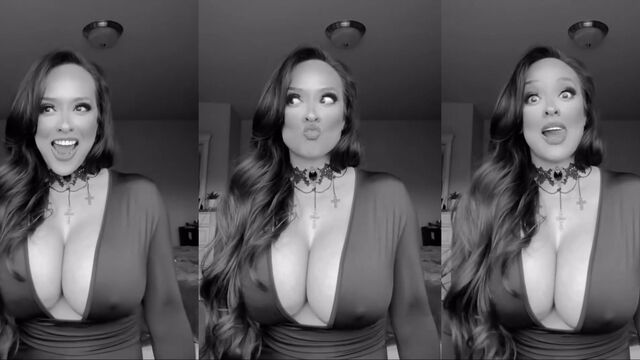 Fit brunette MILF with huge boobs gets her pussy railed
