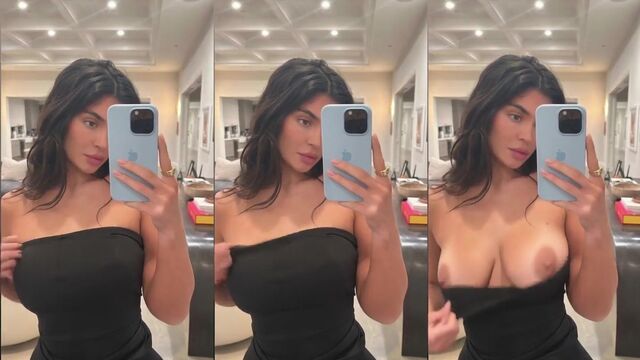 Kylie Jenner’s tits are fake, but they still make a great titty drop