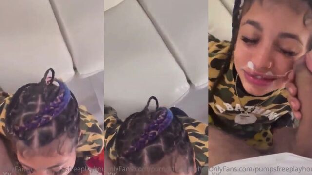 A cute Latina girl made a mess with her fun bags