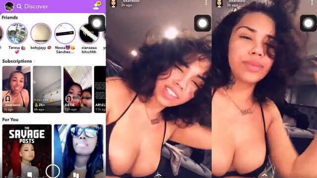 Sara Molina shows her 6ix9ine baby momma charm on Snapchat