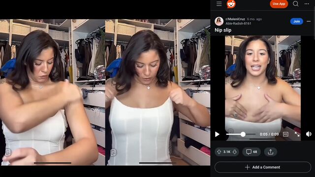 Thick Latina babe Maleni Cruz teases her sexy BAE on Instagram X