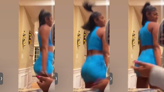 Angel Reese showcases her juicy booty in a wet ass clap video
