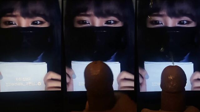 A hot Korean streamer wakes you up with a nice cumtribute