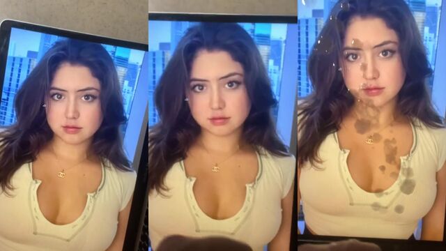 A pretty brunette named Lisa Brooks squirts cum after two hours of jerking off on webcam