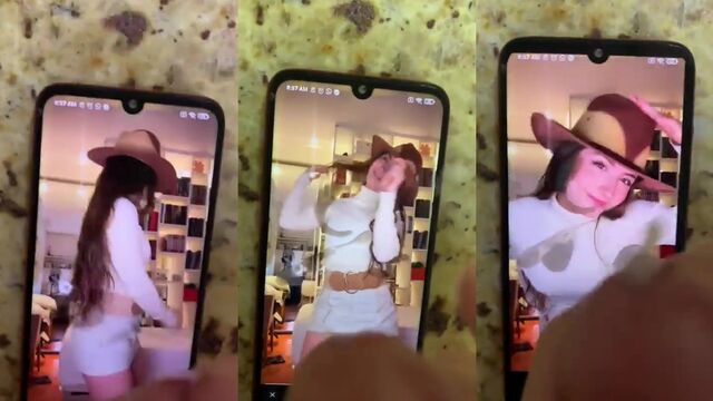 Sofia Espanha's amazing ass inspires a hot cumtribute scene