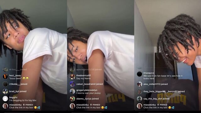 Lamia Washington gets horny and fucks on Instagram Live