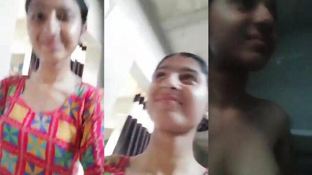 A hot and beautiful Punjabi girl got naked and started dancing