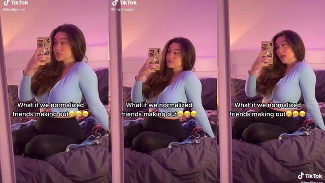 TikTok's most famous PAWG - underskirt TikTok star, a total slut!