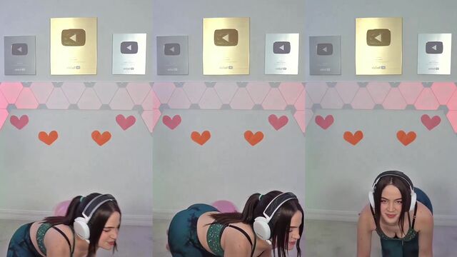 A white Latina girl was streaming her workout, but she made a mistake