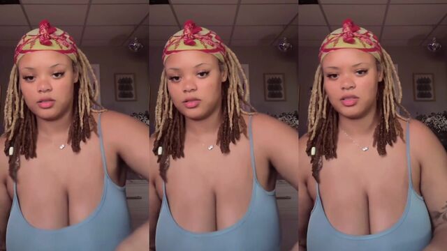 Yellowbone gets her fat pussy fingered by ebony beauty