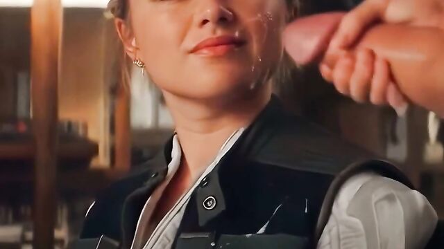 Florence Pugh's Black Widow facial after intense Marvel action