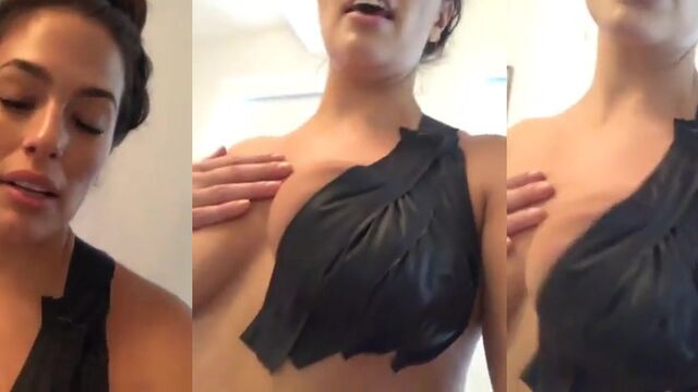 Ashley Graham gets naked and sucks donuts in the kinkiest way ever