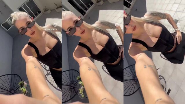 The famous Argentine influencer Lucila showed her big ass on the camera