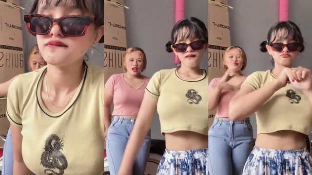 Busty Asian teen girl enjoys morning sex in every position with her hot Indonesian girlfriend