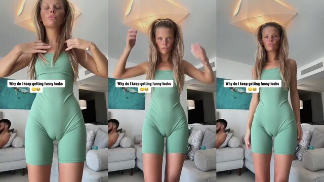 Phat pussy print action on TikTok