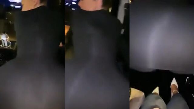 Kylie Jenner twerks on the cock of Kim Kardashian in an edited scene